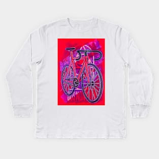 Dosnoventa Houston Flo Pink Kids Long Sleeve T-Shirt